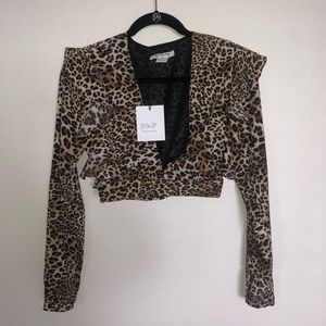 Cheetah long sleeve top